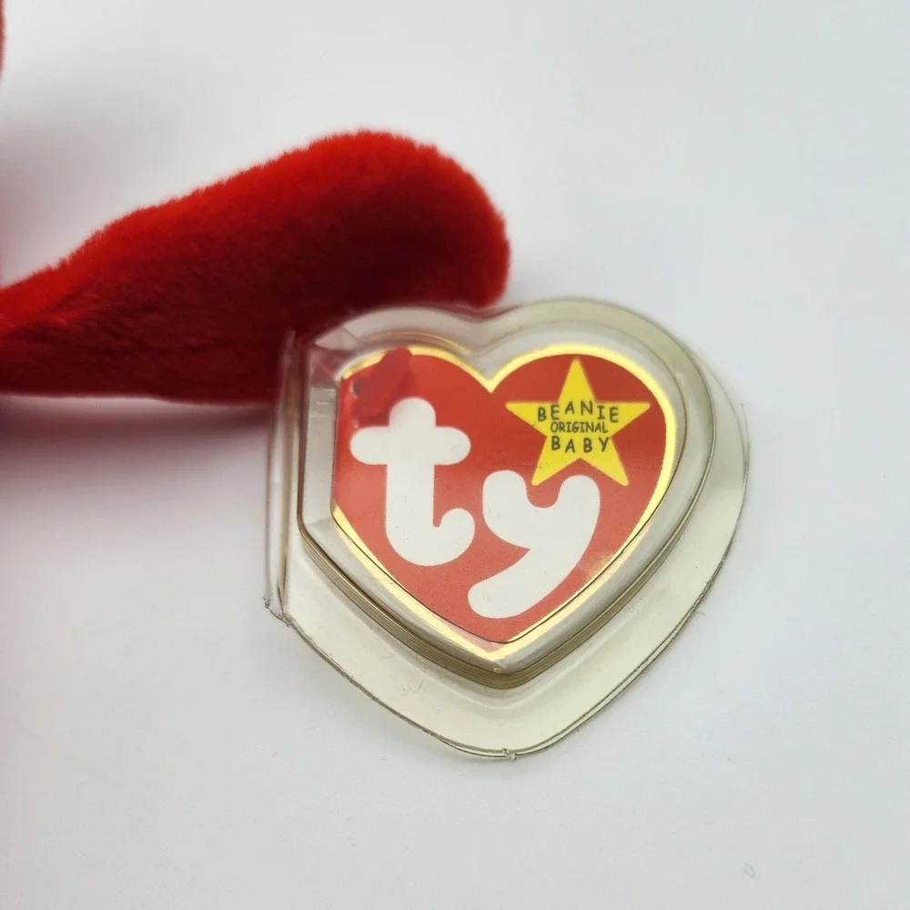 Plush‎ Rover Red Dog 1996 Ty Beanie Baby Vintage New PVC Pellets 8